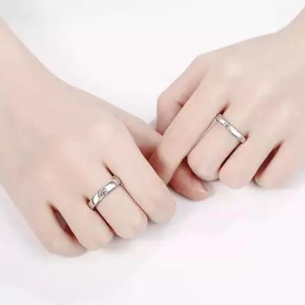 Couple Rings Girls Gift Creative Dripping Oil Sun Moon Design Lover Jewelry  Accessories | Lazada
